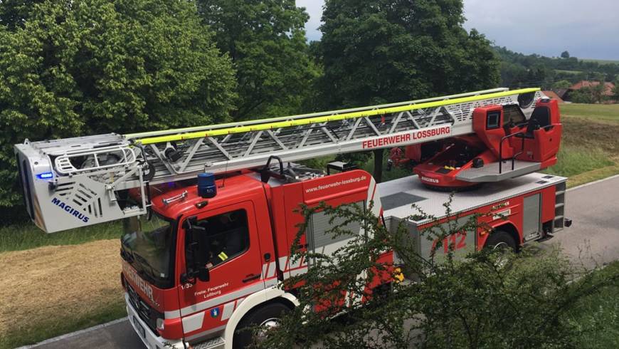 Großübung an der John-Bühler Realschule in Dornhan