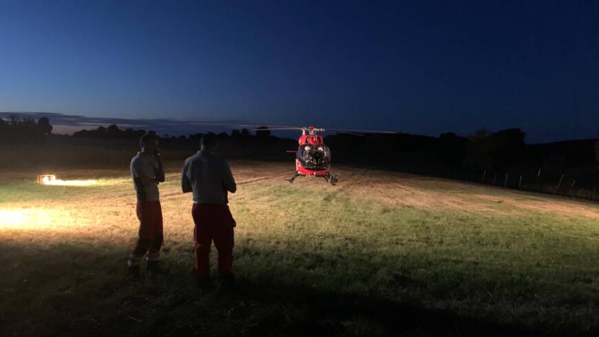 H1 Einsatzstelle ausleuchten für RTH
