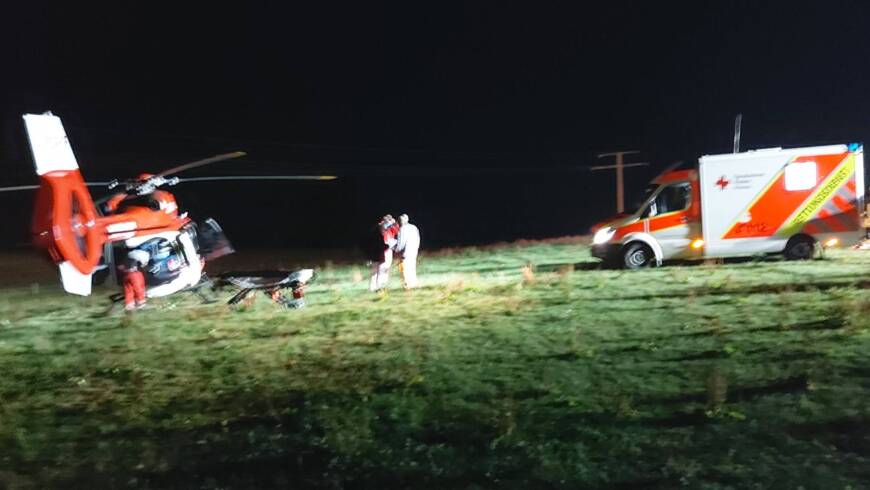 H 1 Einsatzstelle ausleuchten für RTH