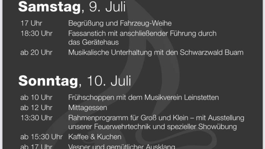 Fahrzeug Einweihung LF 10