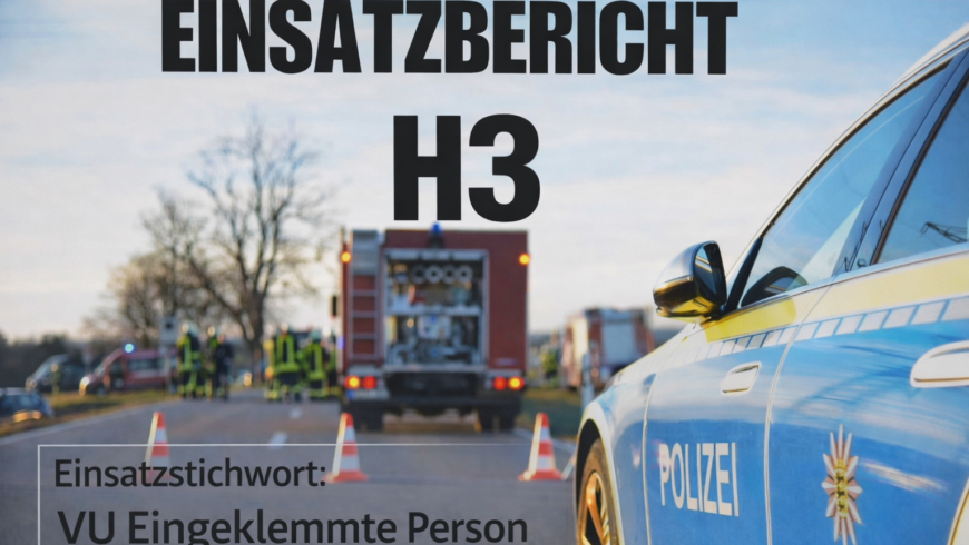 H3 VU eingeklemmte Person
