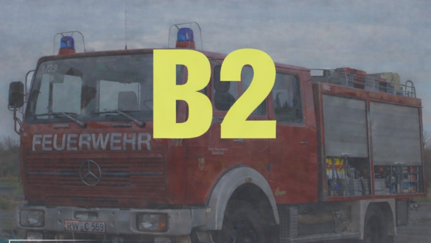 B2 Brand unklar